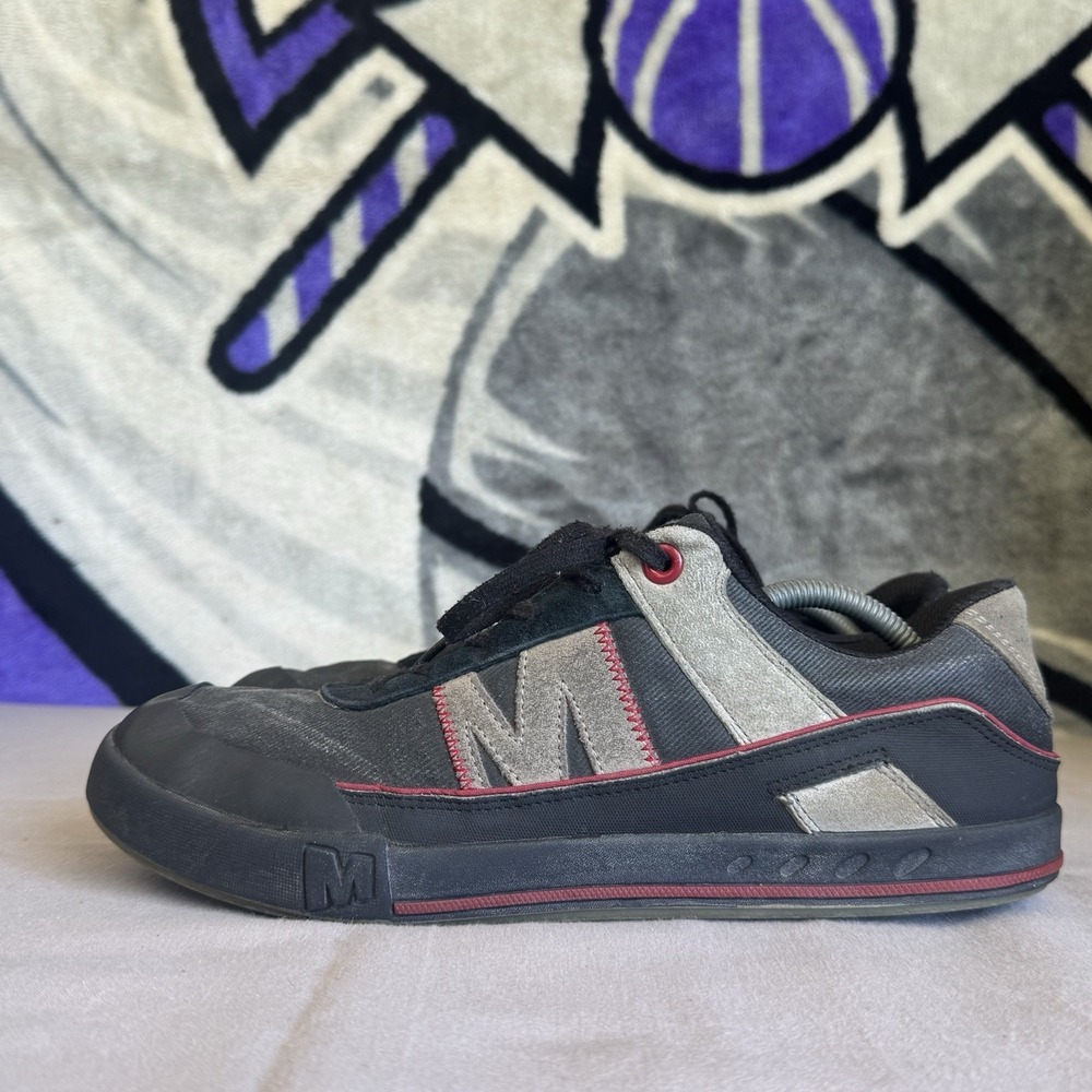 Size 10 - MERRELL MEN'S RANT FINN CASUAL SHOES Black/Gray J69205 (1)